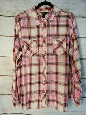 Bit & Bridle Pink Plaid Button-Down Shirt